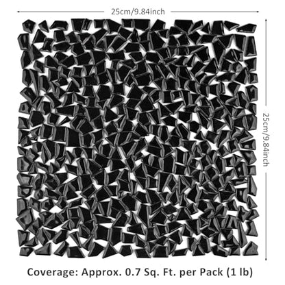 Black Ceramic Mosaic Tiles