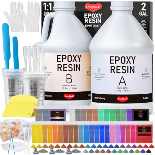 2 Gallon Crystal Clear Epoxy Resin (256 Fl Oz)