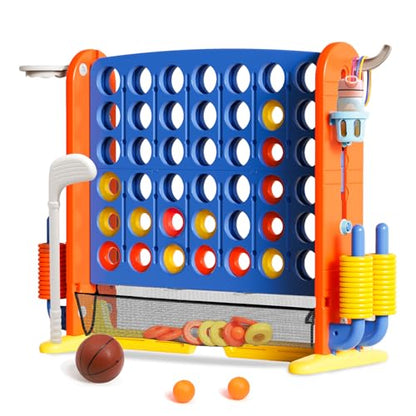Giant 4 in a Row Connect Game with Mesh Fabric
