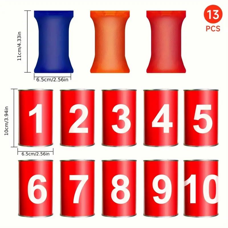 13 Carnival Can Games Bean Bag Toss Carnival Games (13 Count)