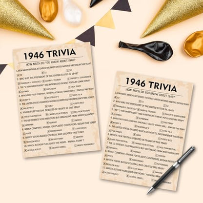 80th Birthday Party Games (30 Count)