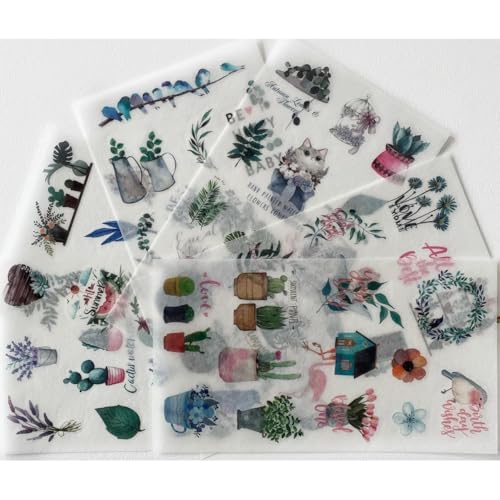 Printable Washi Sticker Paper for Inkjet & Laser Printer (100 Count)