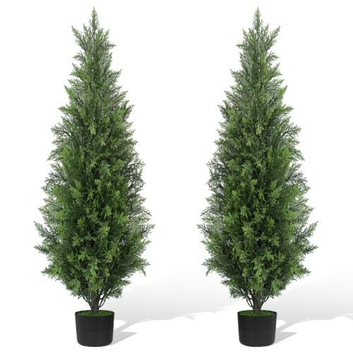 2Pack 4FT Artificial Cedar Tree (2 Count)