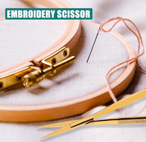 Cross Edge Spring Scissors 5 Inch straight Stainless