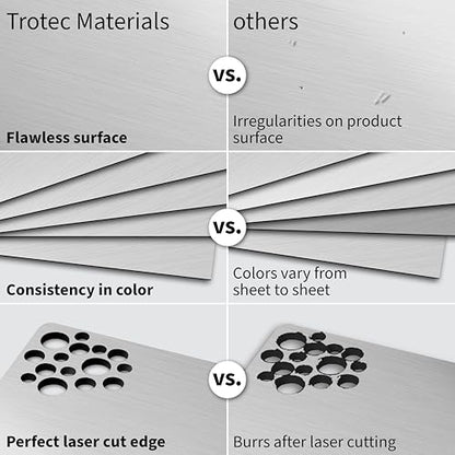 Metallic Looking Acrylic Sheet (4 Count)