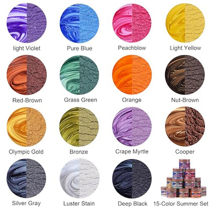 Mica Powder for Resin (15 Count)