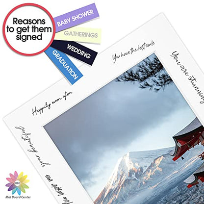 Mat Board Center 10 Pack 5x7 Photo Mats for 4x6 Picture