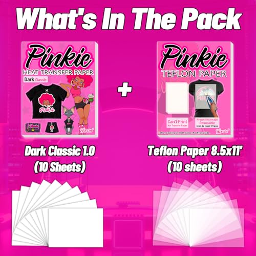 Mix Pack Heat Transfer Paper for Dark Fabric 10 Sheets (20 Count)