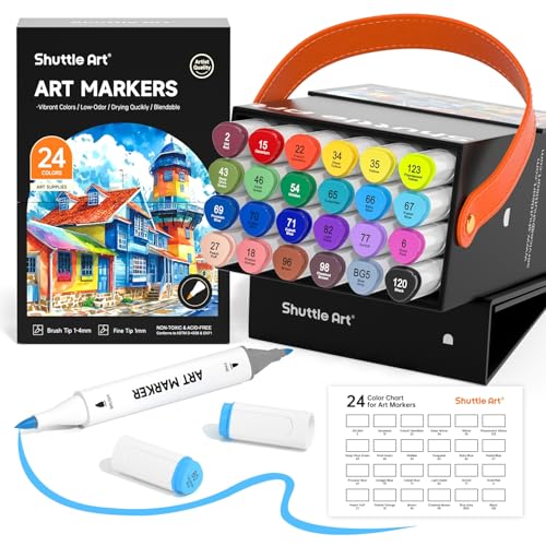 Brush Tip Alcohol Markers