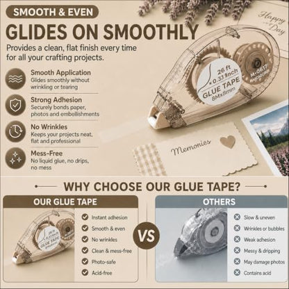 Glue Tape Roller (8 Count)