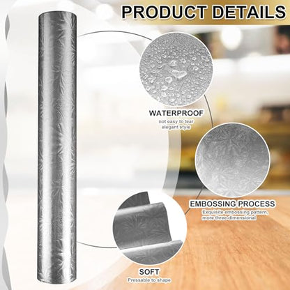 Embossed Floral Foil Wrapping Paper (59.8 Sq Ft)