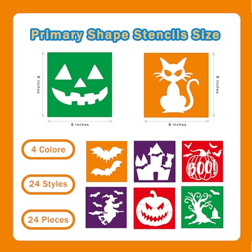 24 Pieces Stencils (24 Count)