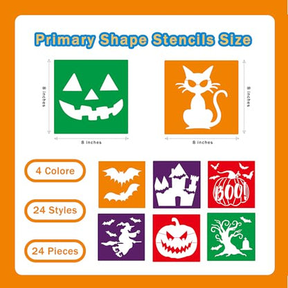 24 Pieces Stencils (24 Count)
