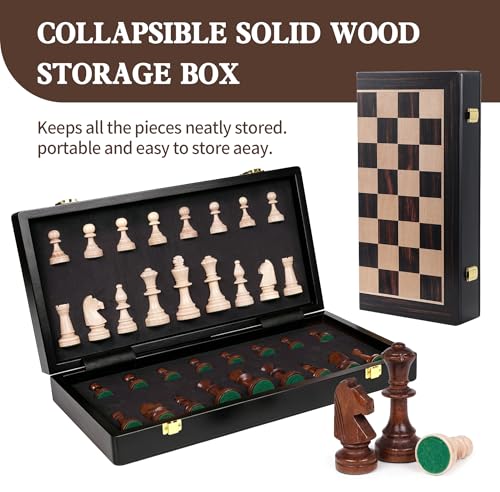 17" Wooden Chess Set