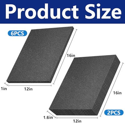 8 Pcs Polyurethane Foam Sheets (8 Count)