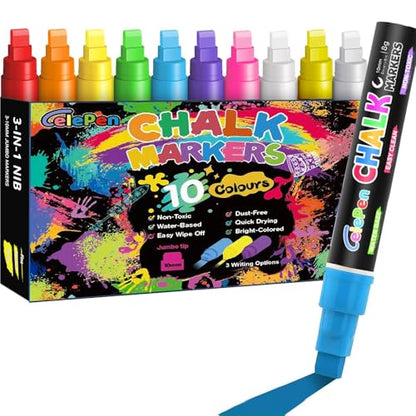 Window Chalk Markers for Cars Glass Washable