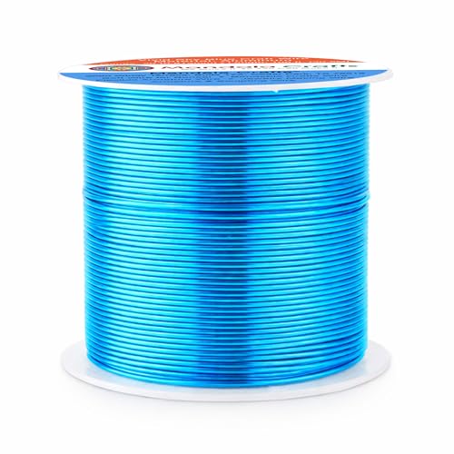 20 Gauge Vivid Sky Blue Anodized Aluminum Craft Wire (100 Foot)