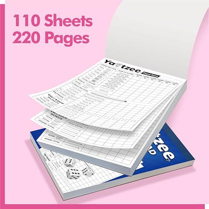 110 Sheets Score Pad for Yahtzee (110 Count)