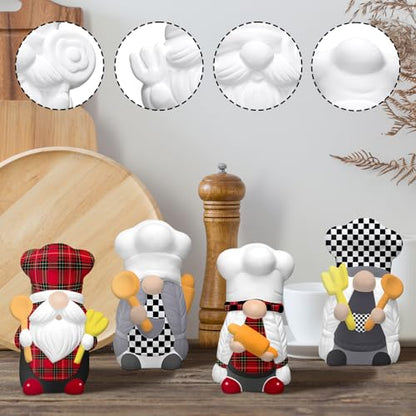 6 Sets Chef Gnome Ceramic Paint Kit (6 Count)