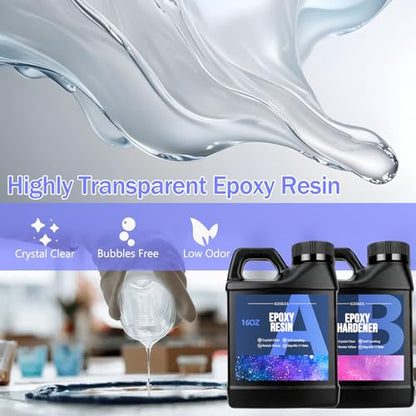 Epoxy Resin Kit 32OZ with Molds