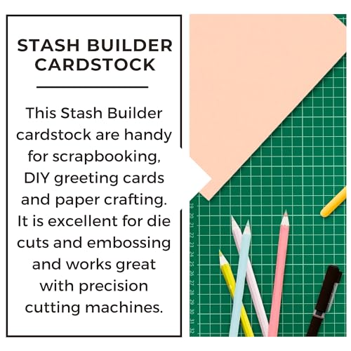 PA Paper Accents Stash Builder Textured Cardstock 8.5" x 11" Textured Berry Smoothie