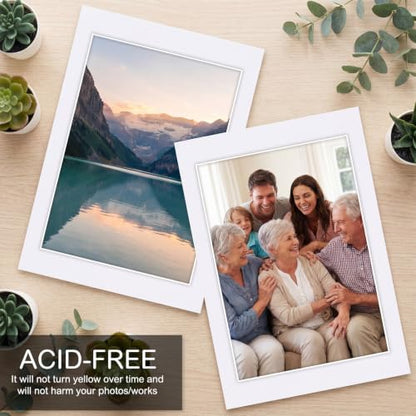 15 Pack White Picture Mats 24x36 for 20x30 Photos