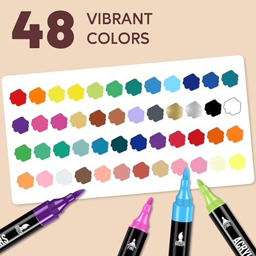 Acrylic Paint Markers (48 Count)