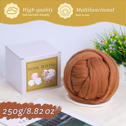 Wool Roving Bulk (8.8 Ounce)