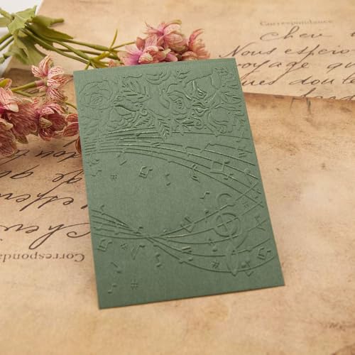 6Pcs Plastic Embossing Folders for Card Making Embossing Machine Template Mold Paper Card Embossing Stencil Flower Leaf Embossing Folder for Scrapbook Photo Album DIY Craft Decoration