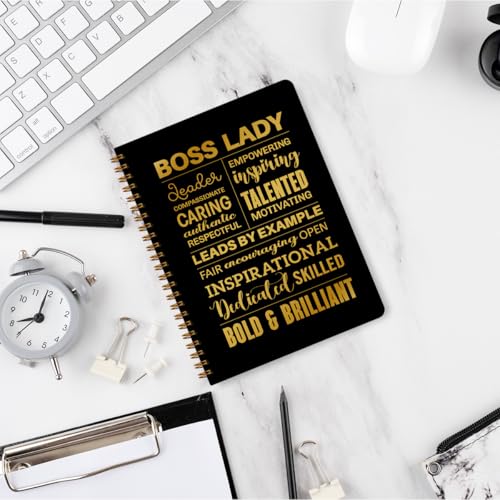 Boss Lady Hardcover Spiral Notebook