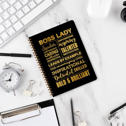 Boss Lady Hardcover Spiral Notebook