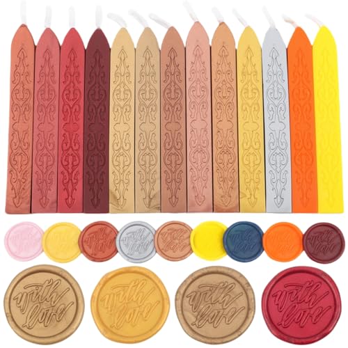 8Pcs Sealing Wax Sticks with Wicks (3 Ounce)
