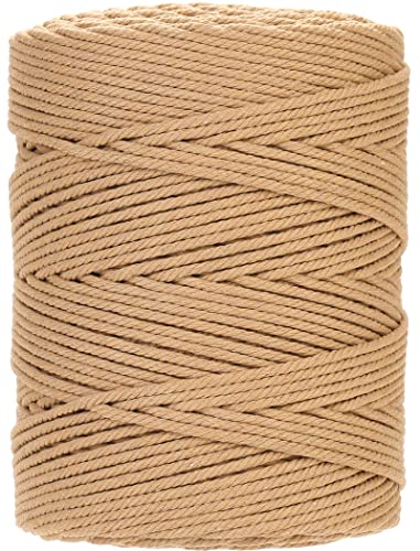 Macrame Cord 4mm x 328yards Natural Cotton Cord for Macrame Crafts