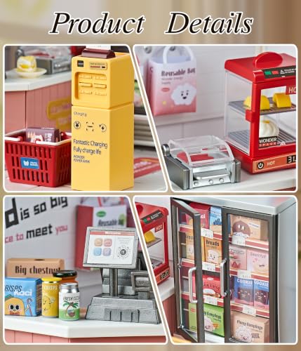 24 7 Convenience Store Miniature House Kit with Light
