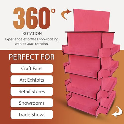 4 Sided Rotating Display Stand