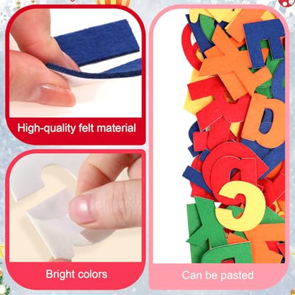 310 Pcs Felt Letter Bulletin Board Self Adhesive Sticker (310 Count)