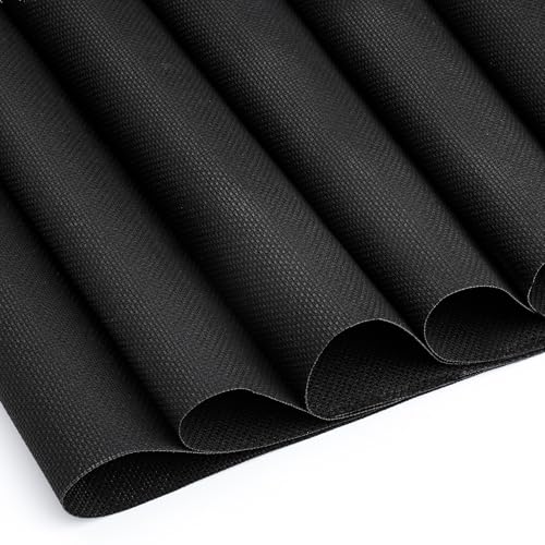 6 Pcs Cross Stitch Fabric 14 Count Black Aida Cloth for Needlework