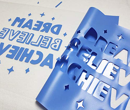Sky Blue Heat Transfer Vinyl HTV Rolls (8 Foot)