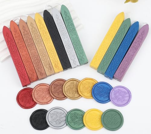 8Pcs Sealing Wax Sticks with Wicks (3 Ounce)