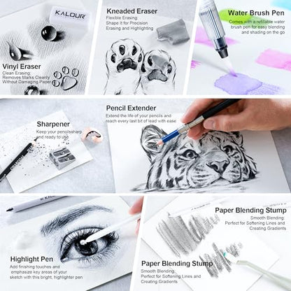 140 Drawing Set Sketching Kit (140 Count)