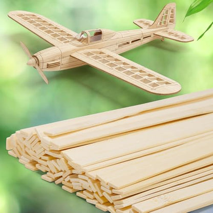 30Pcs Bamboo Craft Sticks for DIY Handmade Projects (30 Count)