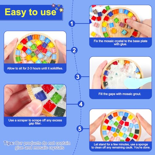 Mosaic Crystal Grout Kit with Scraper (16 Ounce)