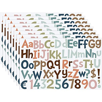 544 Pcs 16 Sheets Large Alphabet Stickers 2 Inch