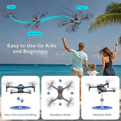 Remote Control FPV Drone with 1080P Camera for Kids and Adults Beginners