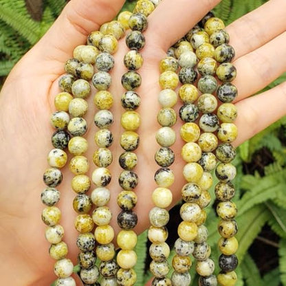 45pcs Adabele Natural Yellow Turquoise Gemstone 8mm Round Beads (44 Count)