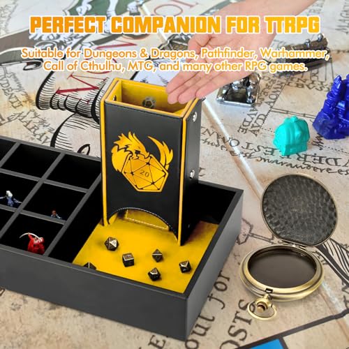 DND Dice Tray & Tower Storage Box
