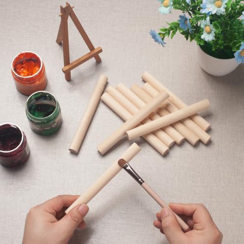 Wooden Dowels Wooden Sticks for Crafts 5 (10 Count)