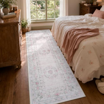 Pink Bow Runner Rug
