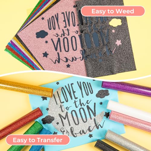 Glitter HTV Heat Transfer Vinyl