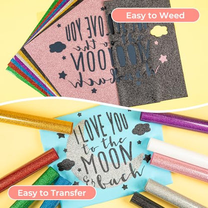 Glitter HTV Heat Transfer Vinyl